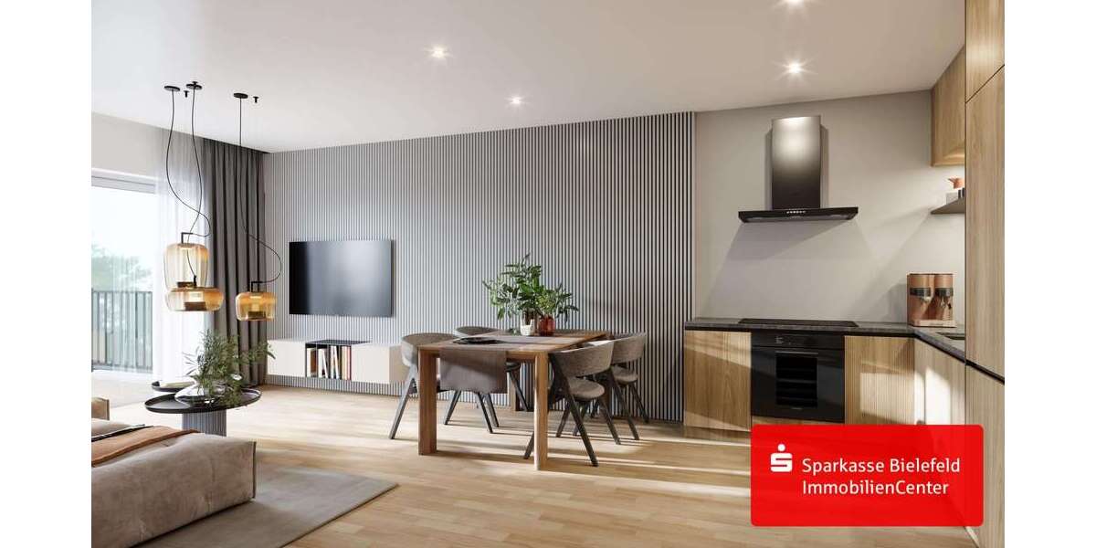 Etagenwohnung Bielefeld Sennestadt - 2 Zimmer, 64 m&sup2;, 279.000&euro; | Angebot:25192948
