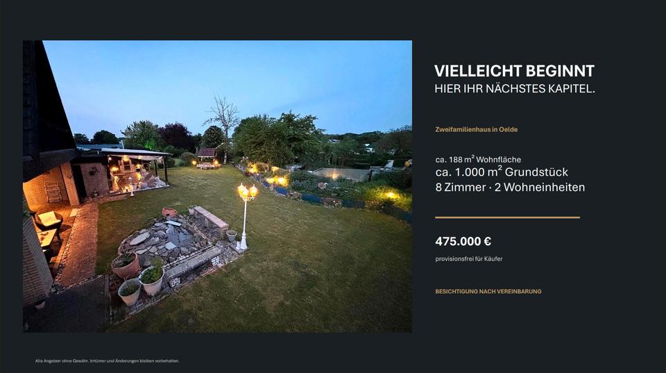 Einfamilienhaus Oelde - 8 Zimmer, 188 m&sup2;, 475.000&euro; | Angebot:27430327