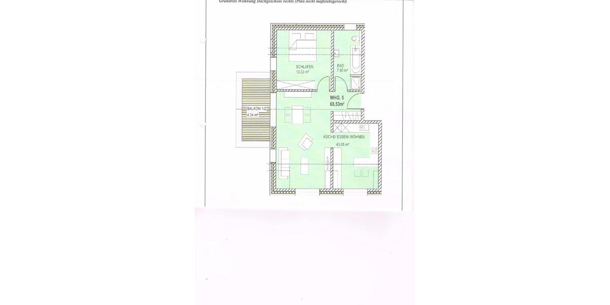 Dachgeschoßwohnung Verl - 2 Zimmer, 69 m&sup2;, 209.000&euro; | Angebot:27450781