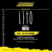 Leto - Präsentiert von Crossnight Gütersloh e.V. 14.11.2026 KGB - KulturGüterBahnhof