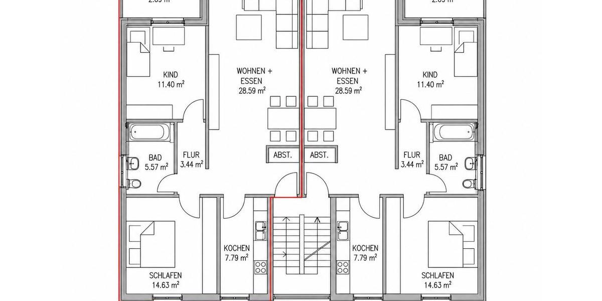 Etagenwohnung Bielefeld Schildesche - 3 Zimmer, 72 m&sup2;, 230.400&euro; | Angebot:27259148