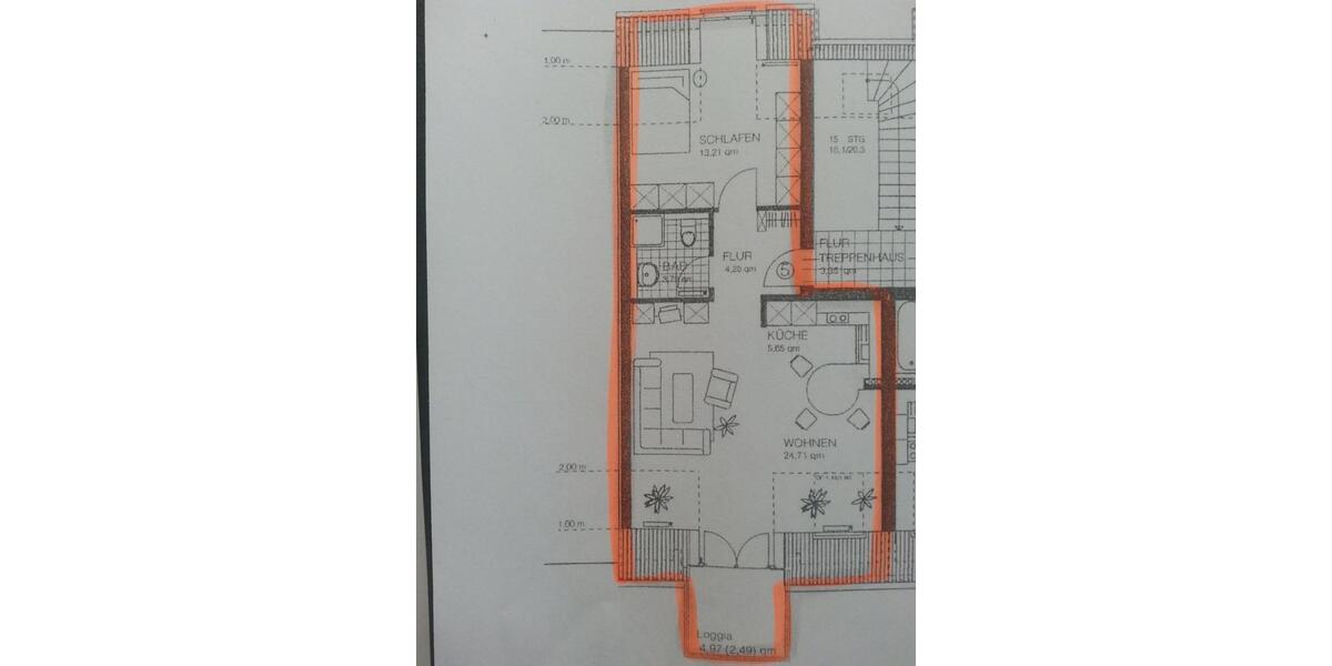 Dachgeschoßwohnung Warendorf - 2 Zimmer, 54 m&sup2;, 187.500&euro; | Angebot:27450789