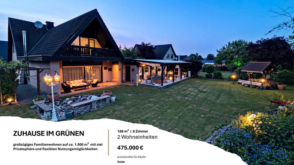 Einfamilienhaus Oelde - 8 Zimmer, 188 m&sup2;, 475.000&euro; | Angebot:27430327