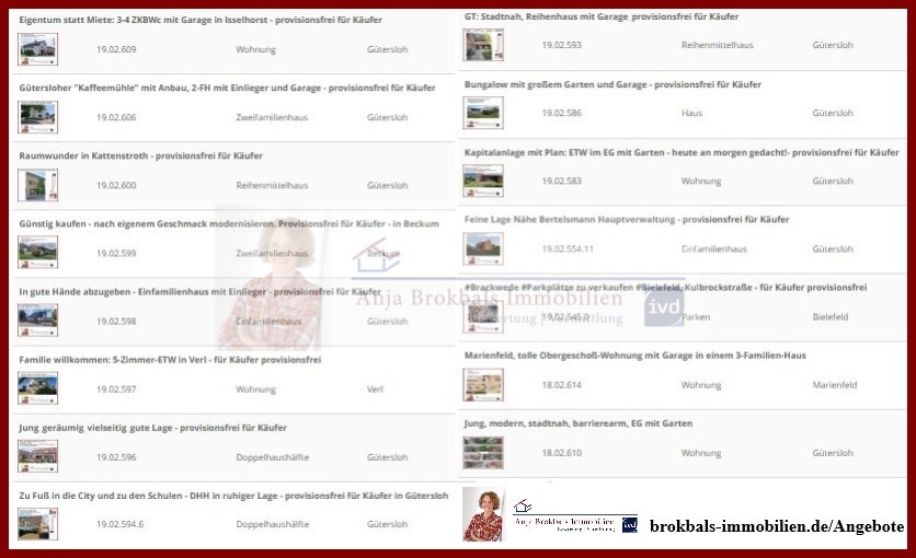 Feine Lage Nähe Bertelsmann Hauptverwaltung - provisionsfrei für Käufer - Einfamilienhaus Gütersloh Avenwedde | Angebot:23476479