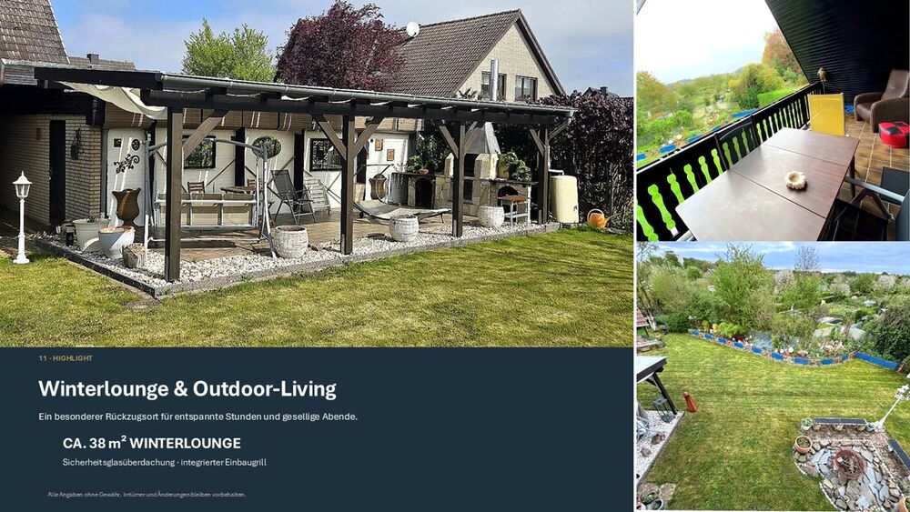 Zuhause im Grünen: Familienhaus auf ca. 1.000 m² mit Winterlounge & 2 Wohneinheiten - Einfamilienhaus Oelde | Angebot:27459221
