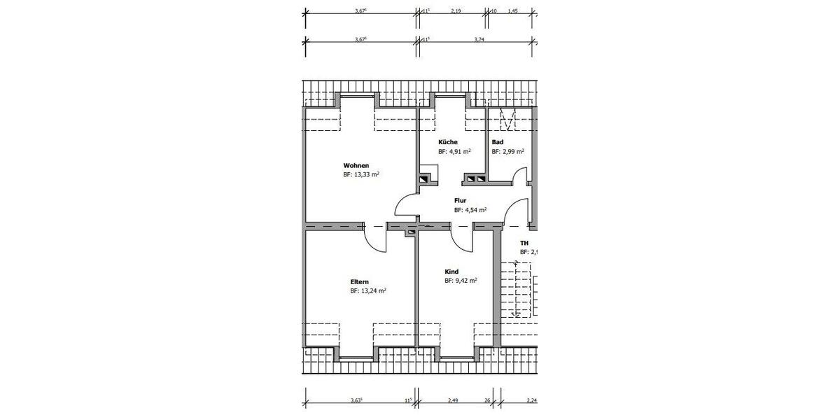 Dachgeschoßwohnung Ennigerloh - 3 Zimmer, 47 m&sup2;, 99.000&euro; | Angebot:27436497