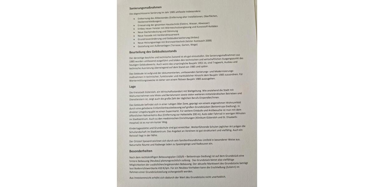 Einfamilienhaus Gütersloh Kattenstroth - 8 Zimmer, 210 m&sup2;, 465.000&euro; | Angebot:27416412