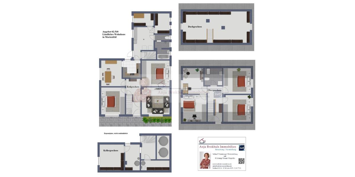 Marienfeld: Ländliches Wohnhaus mit Garage - für Käufer provisionsfrei! - Einfamilienhaus Marienfeld Marienfeld | Angebot:16242778