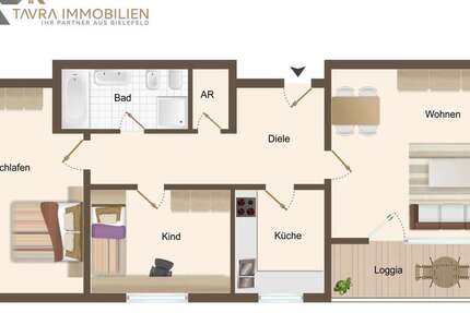 Wohnung Bielefeld / Senne Senne - 3 Zimmer, 90 m&sup2;, 195.000&euro; | Angebot:25158768