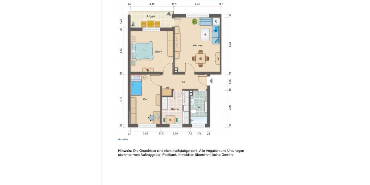 Etagenwohnung Gütersloh Isselhorst - 2 Zimmer, 77 m&sup2;, 215.000&euro; | Angebot:27427171