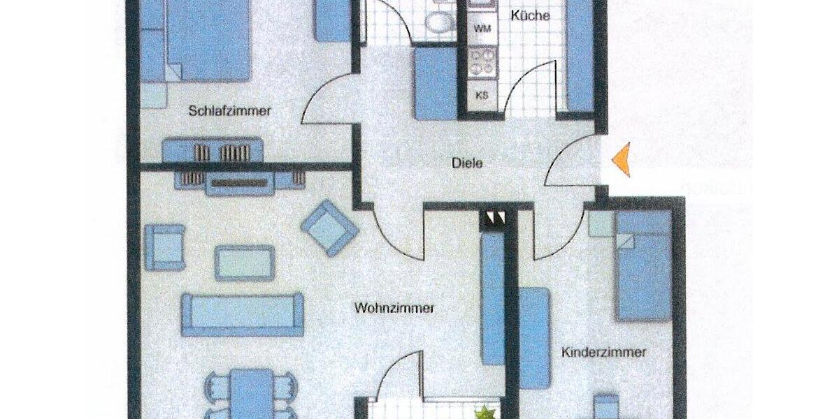 Etagenwohnung Bielefeld Stieghorst - 3 Zimmer, 76 m&sup2;, 160.000&euro; | Angebot:27474899