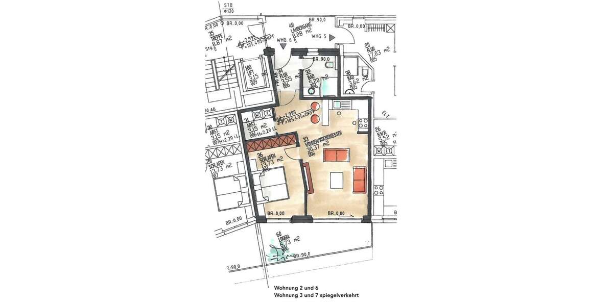 Etagenwohnung Steinhagen - 2 Zimmer, 62 m&sup2;, 740&euro; | Angebot:27346129